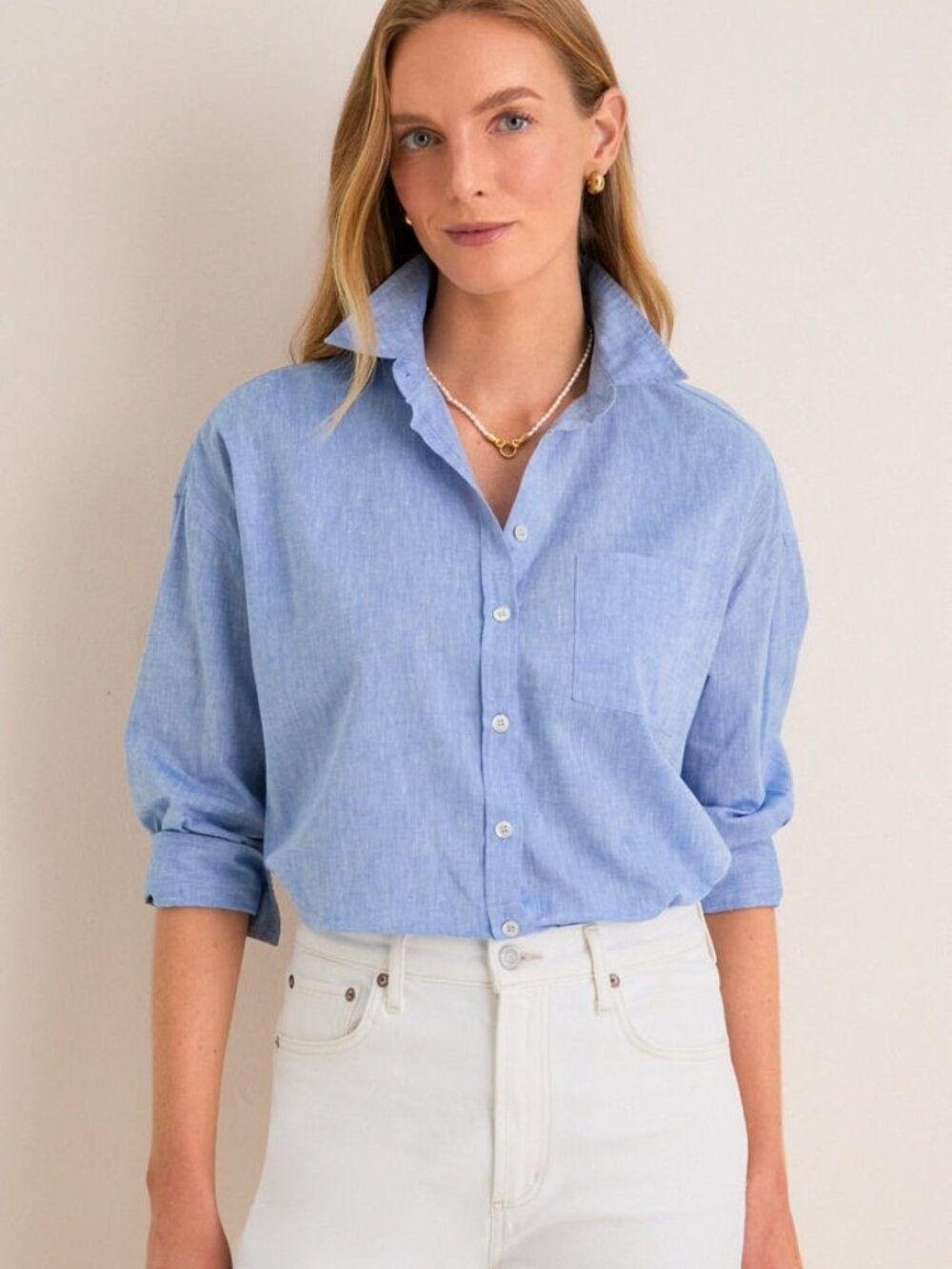 Pomander Place Light Blue Button-Down Shirt